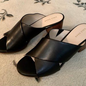 New Cole Haan  - Black leather sandal Size 8